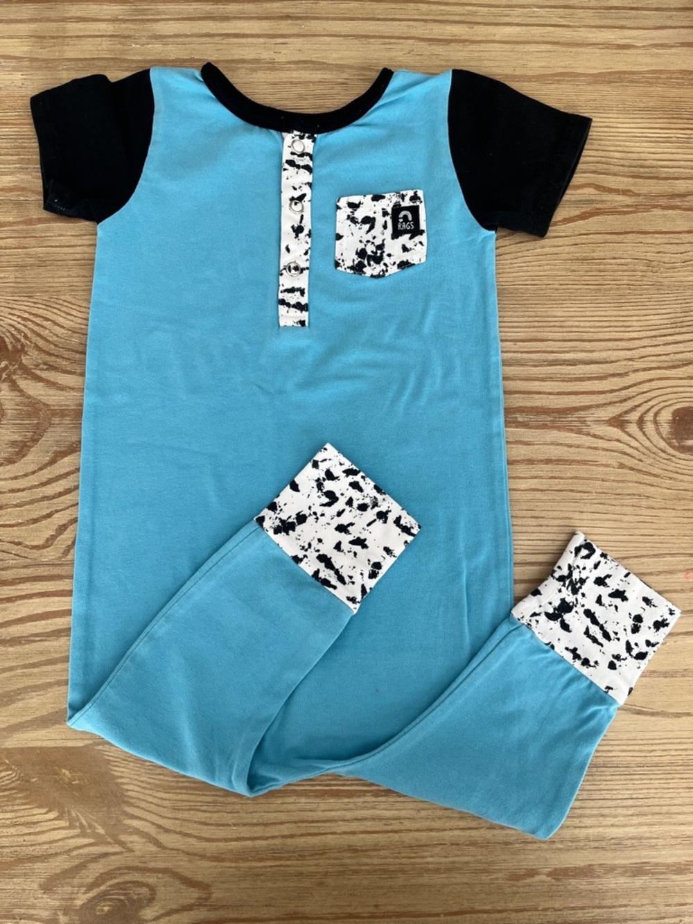 RAGS Snap Up Romper, Short Sleeve